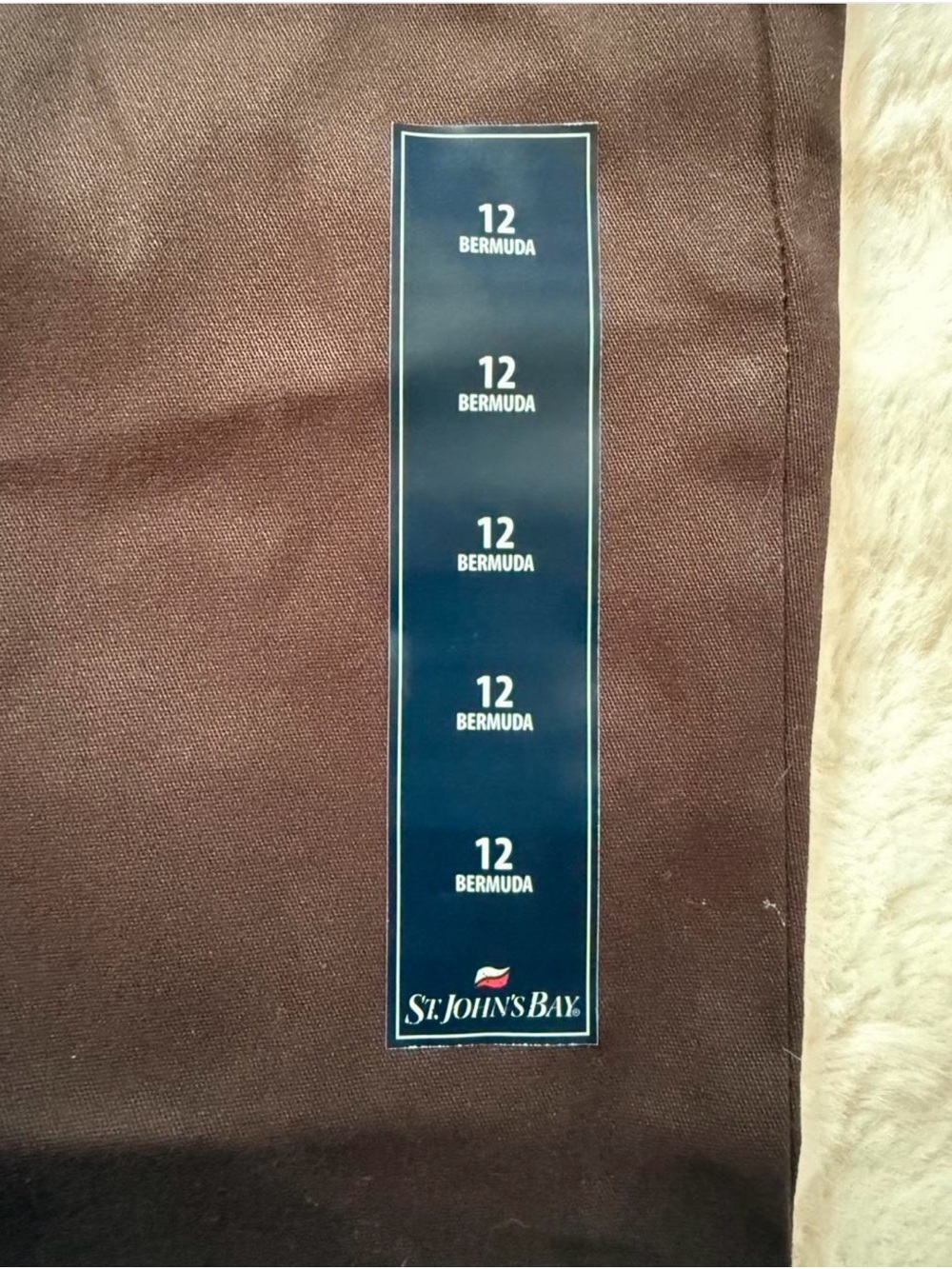 St. John's Bay Dark Brown Bermuda Shorts - Picture 4 of 5